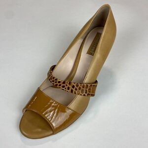 New 100% Leather SINGLE Left Beautifeel Womens Tessa Pump Wheat/Croc Size 39